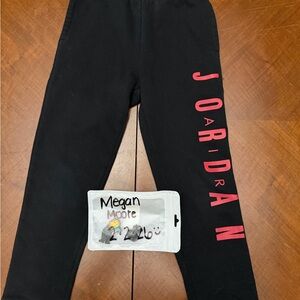 Jordan Kids Black and Pink Leggings
